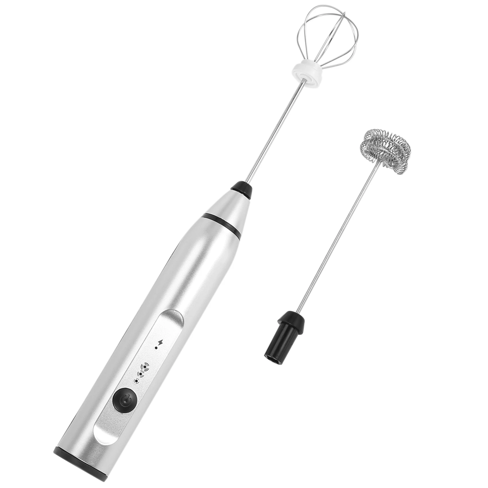 Rechargeable Electric Milk Frother With 2 Whisks, Handheld Foam Maker For Coffee, Latte, Cappuccino, Hot Chocolate, Dura
Rechargeable Electric Milk Frother With 2 Whisks, Handheld Foam Maker For Coffee, Latte, Cappuccino, Hot Chocolate, Dura