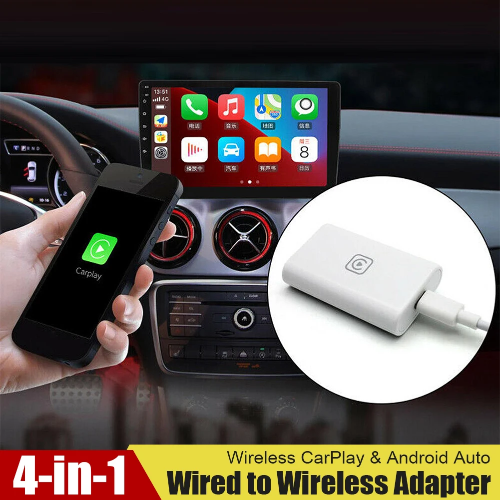 Wireless Carplay Dongle Wired to Wireless Carplay Adapter Kits Android Auto 4 In 1 USB CarPlay Dongle Adapters Car Electronics
Wireless Carplay Dongle Wired to Wireless Carplay Adapter Kits Android Auto 4 In 1 USB CarPlay Dongle Adapters Car Electronics