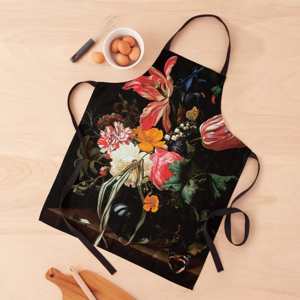 

Still Life Flowers by Maria van Oosterwijck Apron Apron For Cosmetologist Apron Women's