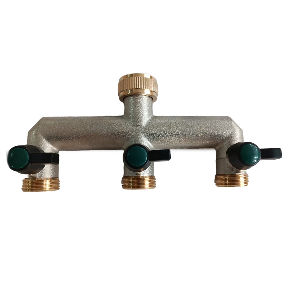 

Watering Systems Water Nozzles Hose Splitter Spigots Tap Splitter With 3 On/Off Valve 3/4\\\" 3 Way Connection