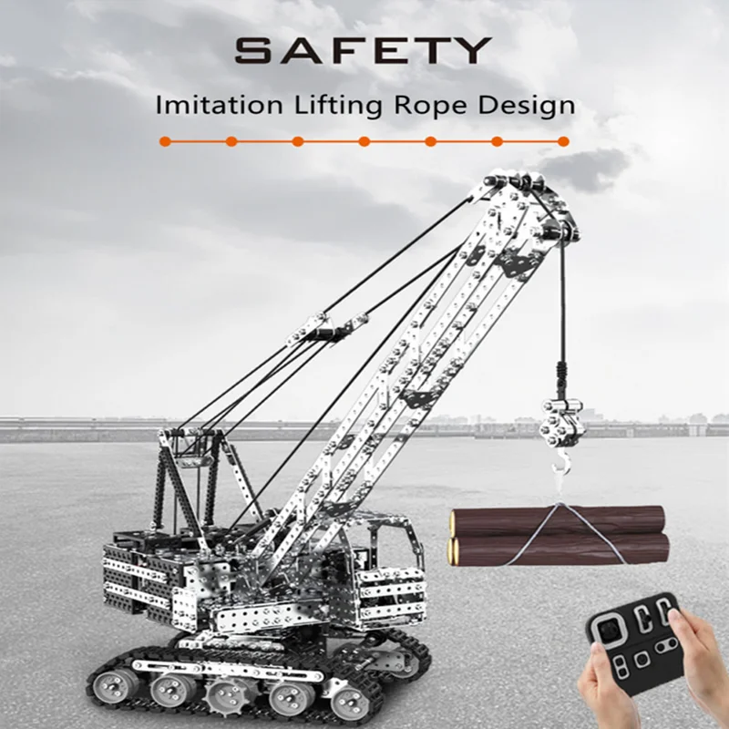 New Assembly RC Truck DIY Building Blocks 2.4G Remote Control RC Crawler Crane With Lifting Alloy Construction Crane Parent-Kid
New Assembly RC Truck DIY Building Blocks 2.4G Remote Control RC Crawler Crane With Lifting Alloy Construction Crane Parent-Kid