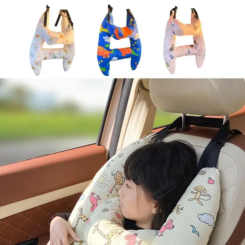 

Симпатичная детская дорожная подушка H-образной формы, Автомобильная подушка для поддержки головы и сна, подушка для безопасности автомобильного сиденья, детская и Женская подушка для шеи, автомобильные аксессуары