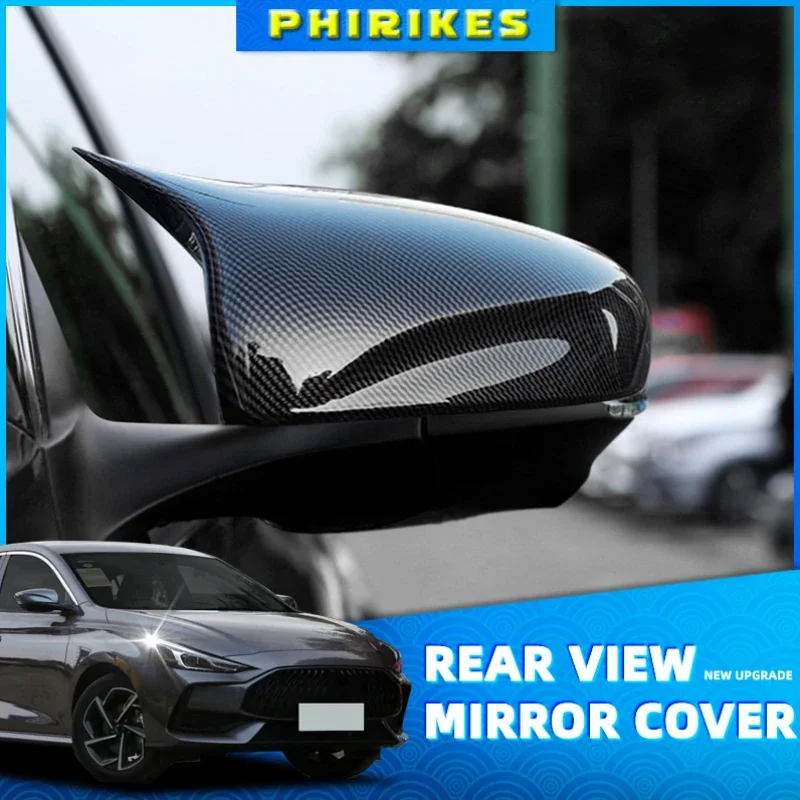 Car Side Rear View Mirror Cover Trim Decorative Accessories, Carbon Fiber Rearview Mirror Cover for MG 5 MG5 2021
Car Side Rear View Mirror Cover Trim Decorative Accessories, Carbon Fiber Rearview Mirror Cover for MG 5 MG5 2021