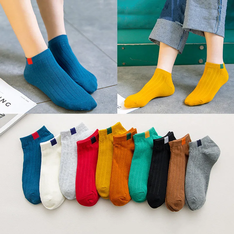 10 Pairs of Thin Summer Blending Boat Socks Candy Color Women Casual Socks Breathable Sweat Absorbing Calibration Short Socks
10 Pairs of Thin Summer Blending Boat Socks Candy Color Women Casual Socks Breathable Sweat Absorbing Calibration Short Socks