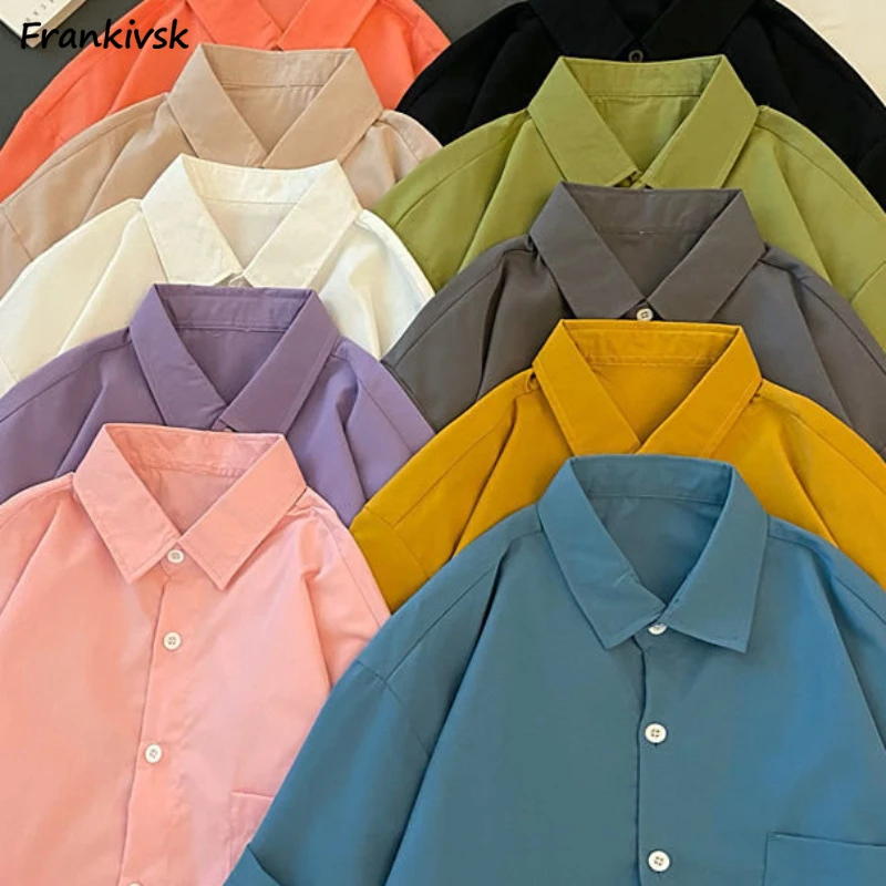 Candy Colors Shirts for Women Sweet Youthful Kawaii Stylish Short Sleeve Single Breasted Casual Comfortable Vintage Classic New
Candy Colors Shirts for Women Sweet Youthful Kawaii Stylish Short Sleeve Single Breasted Casual Comfortable Vintage Classic New