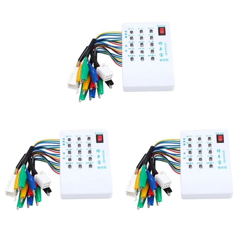 3X Brushless Motor Controller Tester 24V/36V/48V/60V/72V Electric Car E-Bike Scooter Hall Tester Test Device
3X Brushless Motor Controller Tester 24V/36V/48V/60V/72V Electric Car E-Bike Scooter Hall Tester Test Device