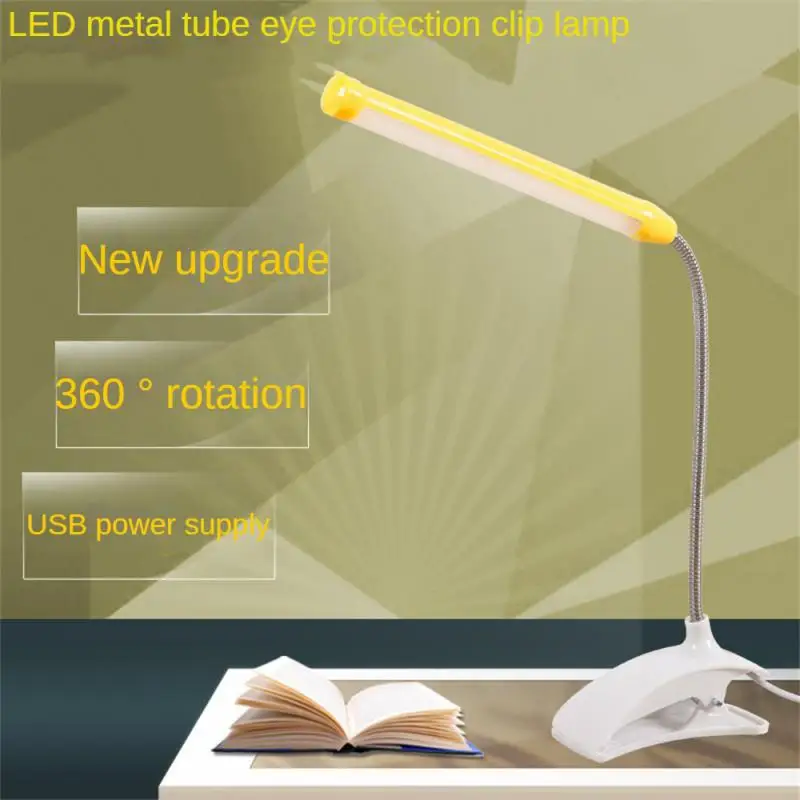 

Led Desk Lamp With Clip Flexible Table Lamp For Bedside Book Reading Study Office Work Children Night Light