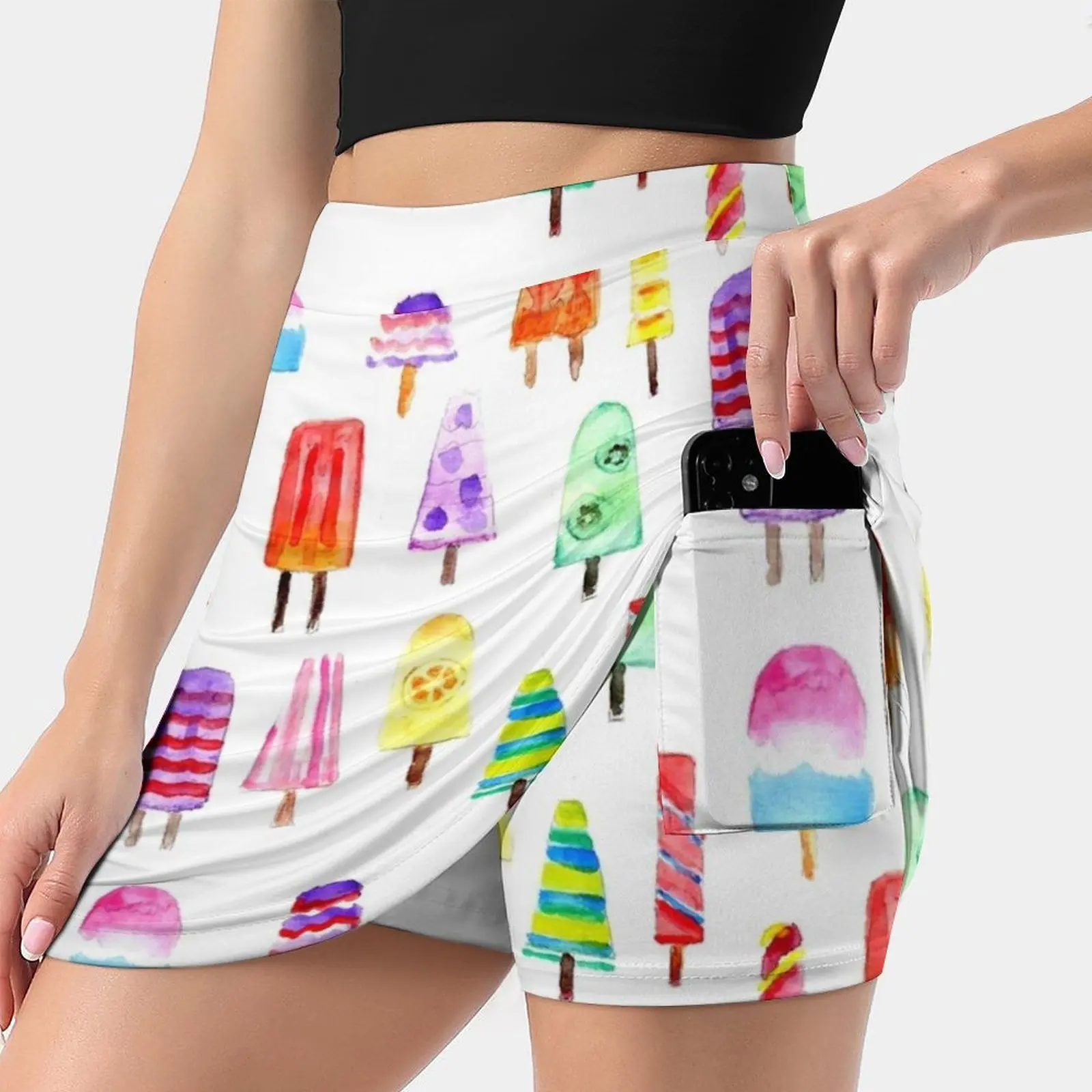 Misty Colorful Watercolor Hand Drawn Popsicles Women's skirt Y2K Summer Clothes 2022 Kpop Style Trouser Skirt With Pocket
Misty Colorful Watercolor Hand Drawn Popsicles Women's skirt Y2K Summer Clothes 2022 Kpop Style Trouser Skirt With Pocket