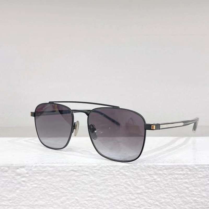 

Personalized Double Bridge Pilot style Titanium sunglasses Fashion Design UV400 fashion Men women trendy SL665 SUN GLASSES