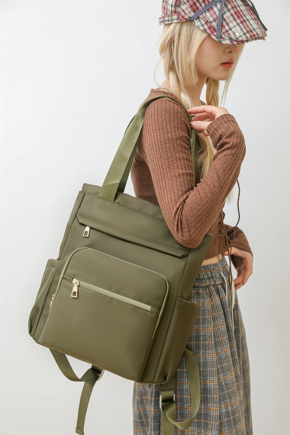 Casual Daypack for Women Shoulder Bag Waterproof Nylon Backpack Large Capacity School Bag Bookbag Fashion Ladies Travel Bags Casual Daypack for Women Shoulder Bag Waterproof Nylon Backpack Large Capacity School Bag Bookbag Fashion Ladies Travel Bags