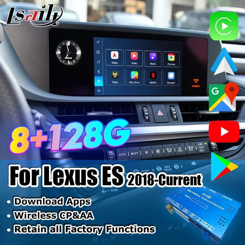 Lsailt 8+128G Qualcomm Android Multimedia Interface Box for Lexus ES250 ES350 ES300h 2018-with Octa Core,Wireless AA CP
Lsailt 8+128G Qualcomm Android Multimedia Interface Box for Lexus ES250 ES350 ES300h 2018-with Octa Core,Wireless AA CP
