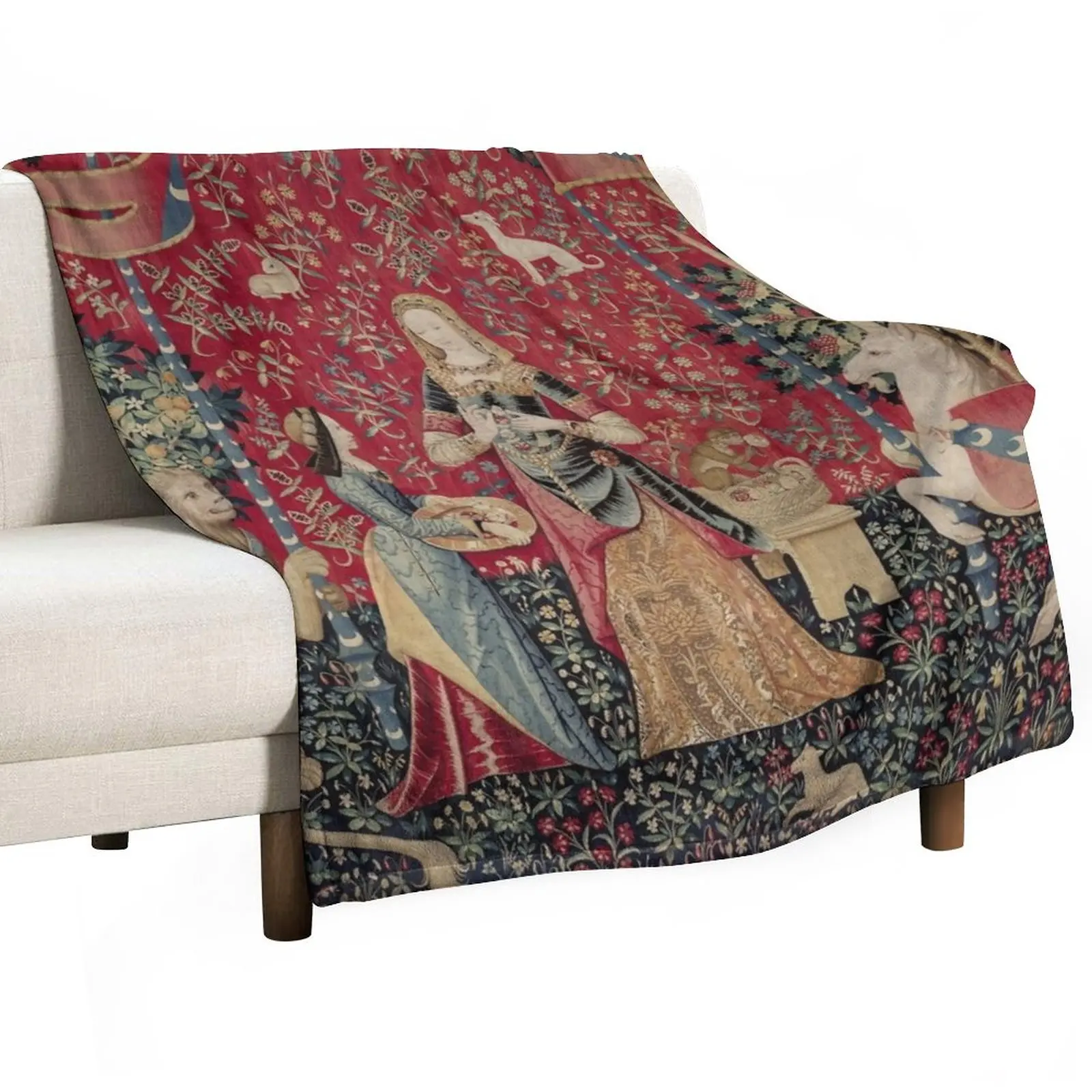 Lady and Unicorn Medieval Tapestry Five Senses - Smell Throw Blanket Hair Blanket Thin Blanket
Lady and Unicorn Medieval Tapestry Five Senses - Smell Throw Blanket Hair Blanket Thin Blanket