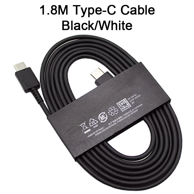 For Samsung Galaxy S21 S20 FE Plus 180CM 1.8M Type C To Type C PD Cable 45W Fast Charging Data Line For S23 S22 Note 20 Ultra
For Samsung Galaxy S21 S20 FE Plus 180CM 1.8M Type C To Type C PD Cable 45W Fast Charging Data Line For S23 S22 Note 20 Ultra