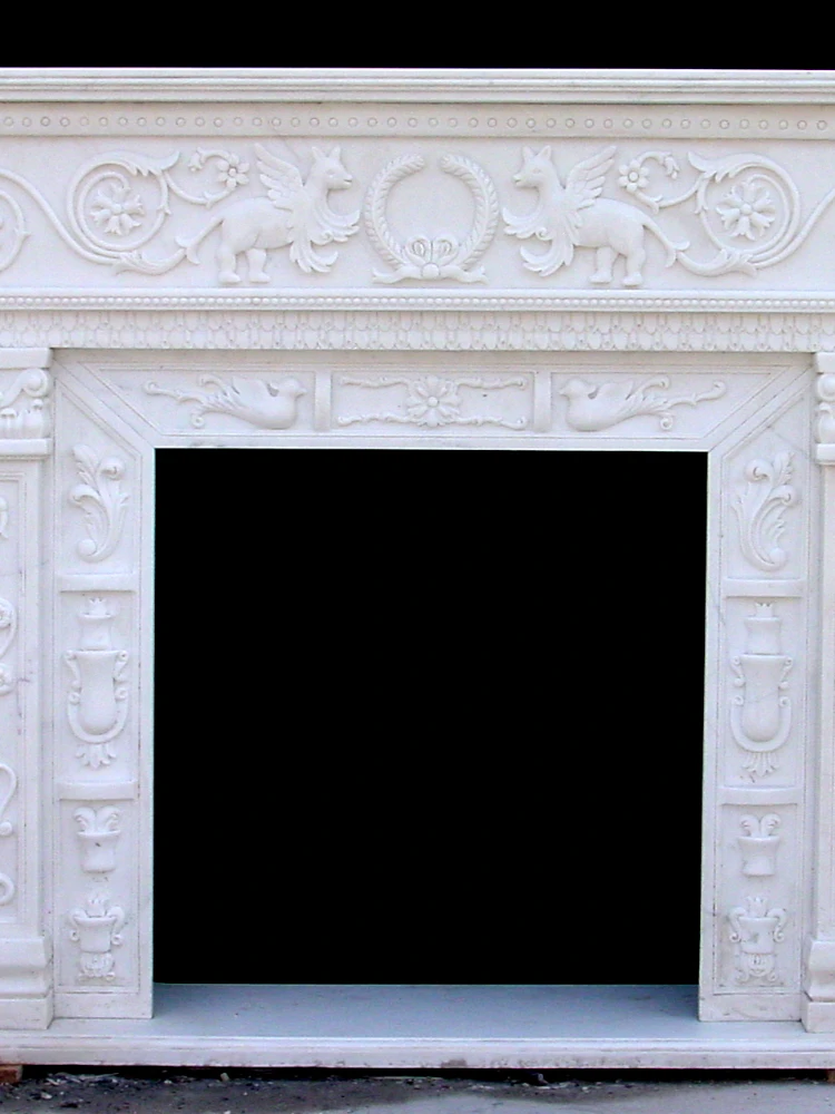 Marble Fireplace Mantel Luxurious English Style Carved Stone Furniture Customizing Chimneypiece Surround
Marble Fireplace Mantel Luxurious English Style Carved Stone Furniture Customizing Chimneypiece Surround