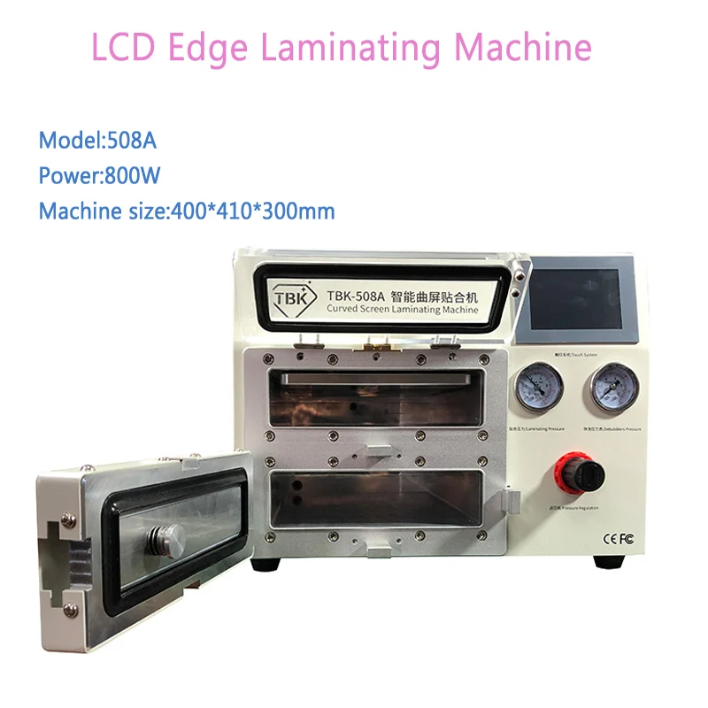 

LY-TBK 508A Curved Screen Laminating Machine OCA Laminator Bubble Remover LCD Screen Repair Machine for iPhone with 4 Moulds