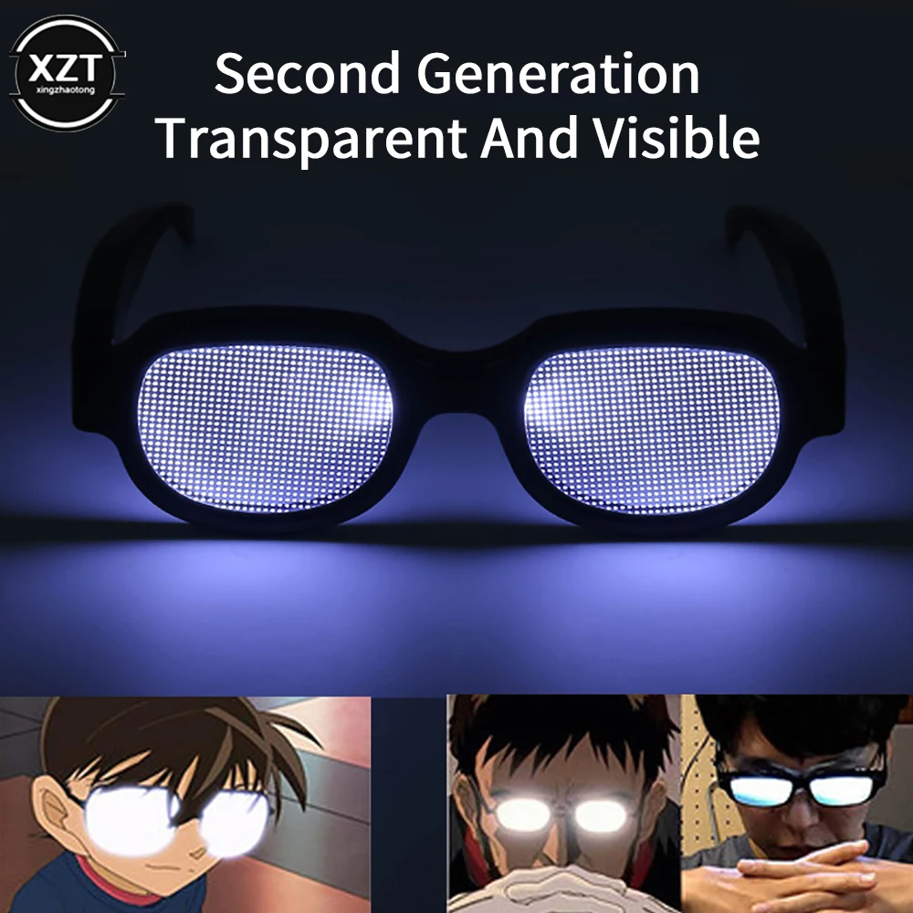 NEWEST LED Luminous Glasses Vintage Punk Men Women Festival Party KTV Bar Colorful Light Up Glasses Rechargeable Square Eyewear
NEWEST LED Luminous Glasses Vintage Punk Men Women Festival Party KTV Bar Colorful Light Up Glasses Rechargeable Square Eyewear