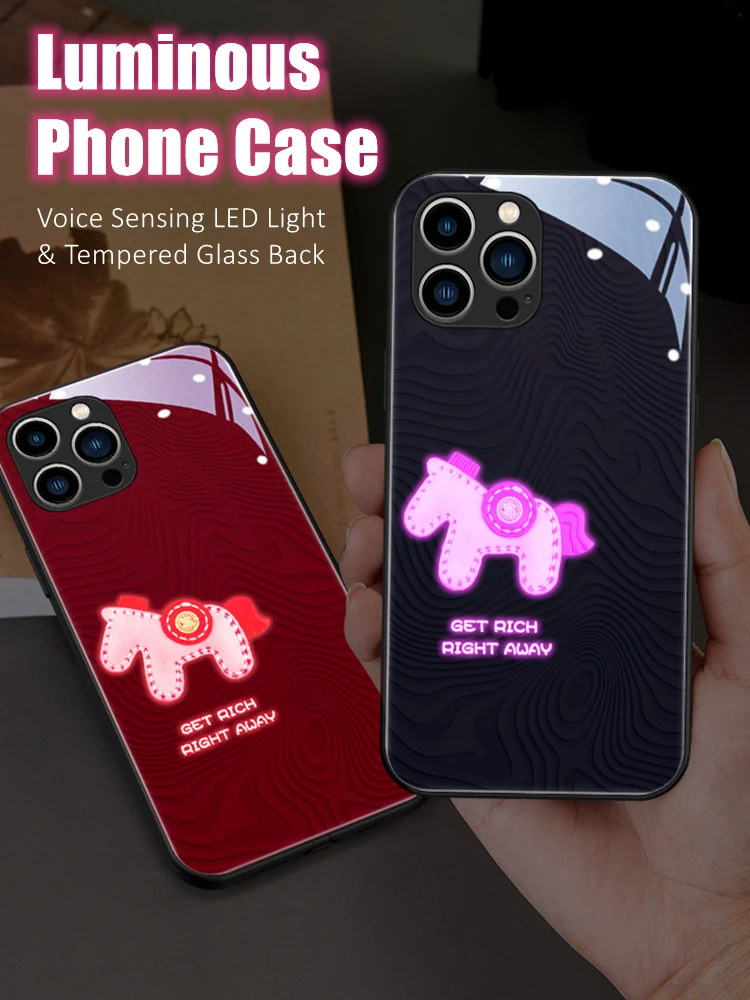 Cute Horse LED Light Glowing Luminous Phone Case Friend Birthday Gift for Samsung S24 S22 S23 Note 10 20 A14 A54 A73 Plus Ultra
Cute Horse LED Light Glowing Luminous Phone Case Friend Birthday Gift for Samsung S24 S22 S23 Note 10 20 A14 A54 A73 Plus Ultra
