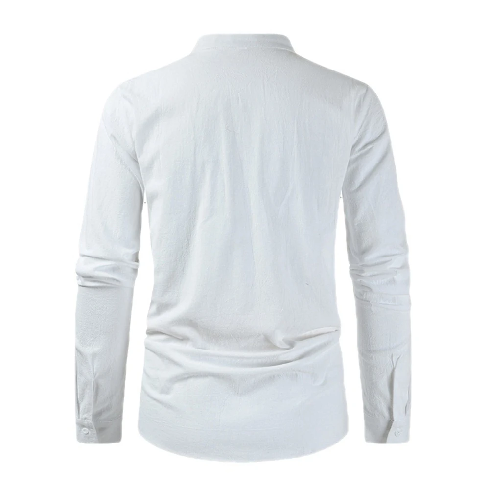 Top Mens Shirt Long Sleeves Male Soft Solid Color Stand Collar T Shirt White/Yellow/Navy Blue Breathable Brand New
Top Mens Shirt Long Sleeves Male Soft Solid Color Stand Collar T Shirt White/Yellow/Navy Blue Breathable Brand New