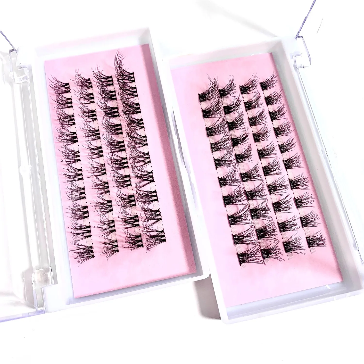 

Fluffy Cluster Lashes Natural Look Eyelash Extension Wispy Eyelash Clusters Individual Lashes CC Curl Lash Clusters DIY at Home