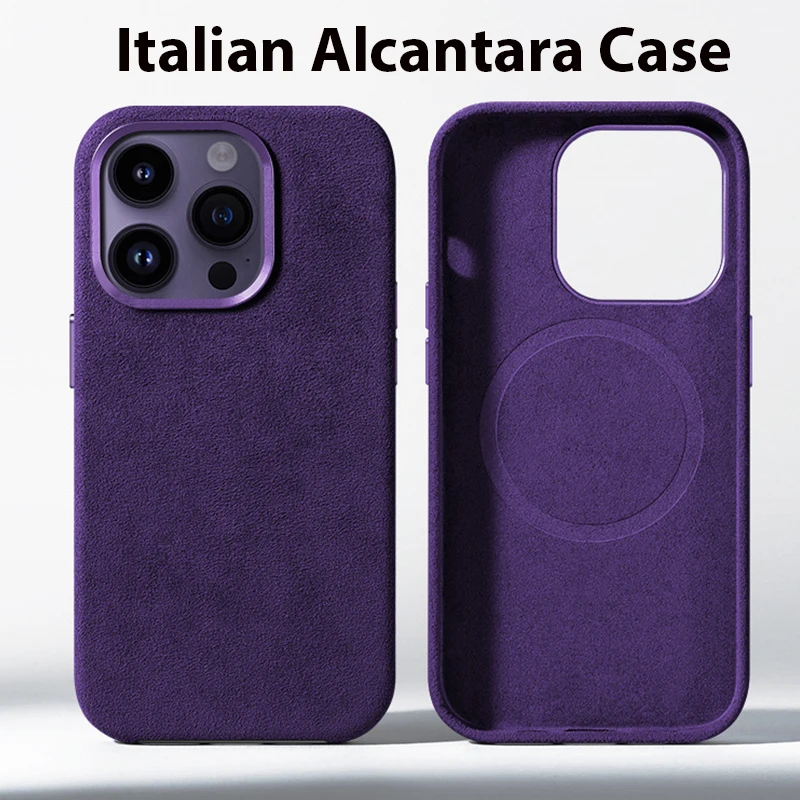 Italian Alcantara Case for iPhone 14 Pro Max Luxury Business Leather Phone Back Cover for iPhone 14 Pro With Magnets For MagSafe
Italian Alcantara Case for iPhone 14 Pro Max Luxury Business Leather Phone Back Cover for iPhone 14 Pro With Magnets For MagSafe