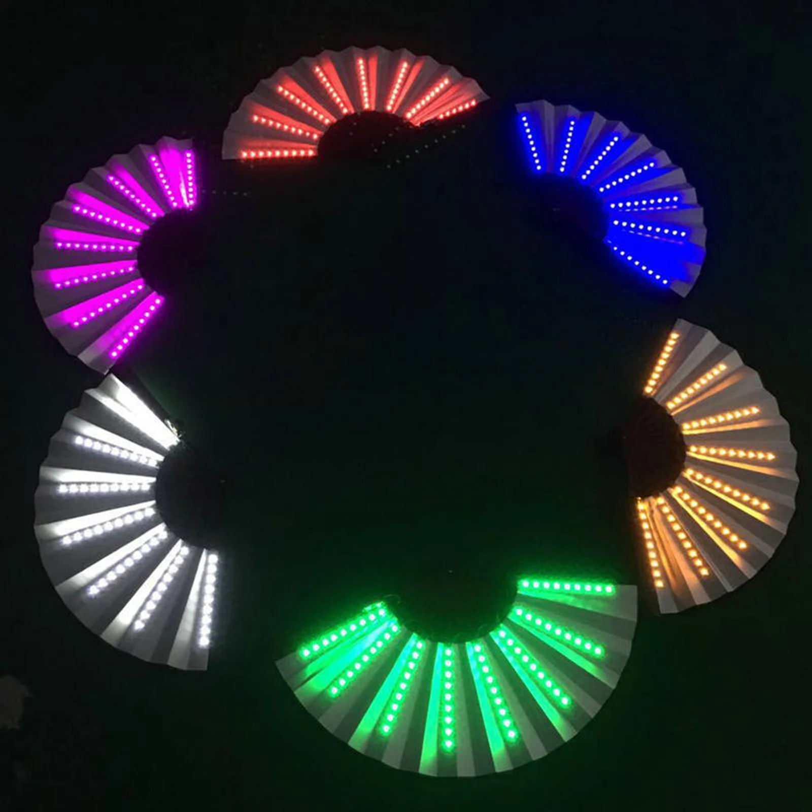 Glowing Folding LED Fan Luminous Party Fan Colorful Dance LED Fan Stage Performance Props DJ Show Light Up Fan Night Club Party
Glowing Folding LED Fan Luminous Party Fan Colorful Dance LED Fan Stage Performance Props DJ Show Light Up Fan Night Club Party