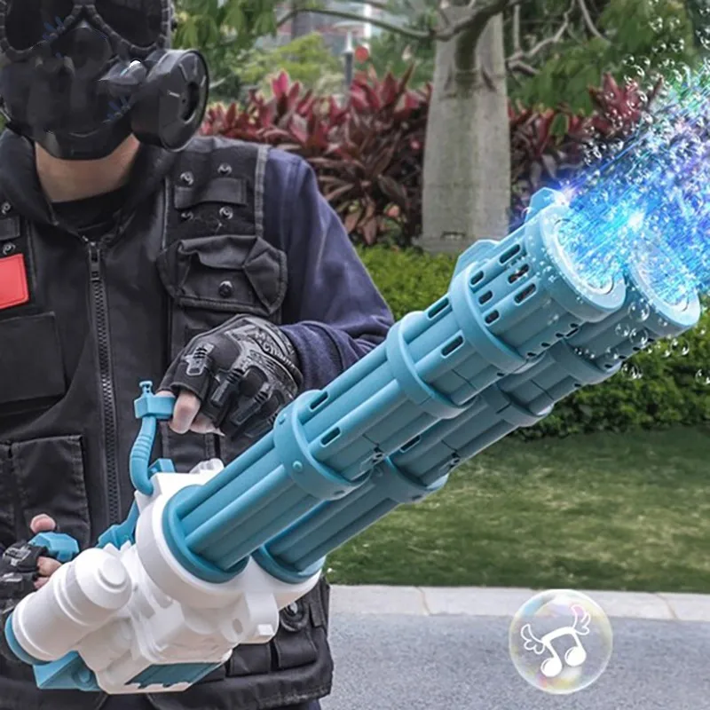 Automatic Bubble Gun Rocket Double-tube Bubbles Machine Outdoor Blowing Bubble Toys for Kids Water Pomperos Childrens Day Gifts
Automatic Bubble Gun Rocket Double-tube Bubbles Machine Outdoor Blowing Bubble Toys for Kids Water Pomperos Childrens Day Gifts