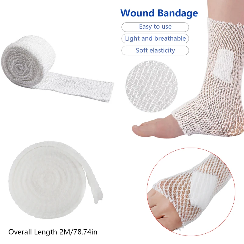 2M/Roll Stretchable Medical Nursing Emergency Aid Gauze Elastic Net Wound Dressing Bandage For Head Elbow Ankle Knee Injuries
2M/Roll Stretchable Medical Nursing Emergency Aid Gauze Elastic Net Wound Dressing Bandage For Head Elbow Ankle Knee Injuries
