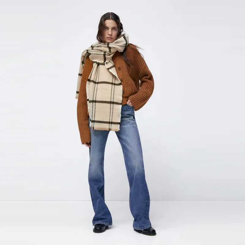2024 New Scarf Plaid Thin Women'S Scarf Z* Imitation Cashmere Bib Dual-Purpose Spring And Autumn Shawls
2024 New Scarf Plaid Thin Women'S Scarf Z* Imitation Cashmere Bib Dual-Purpose Spring And Autumn Shawls