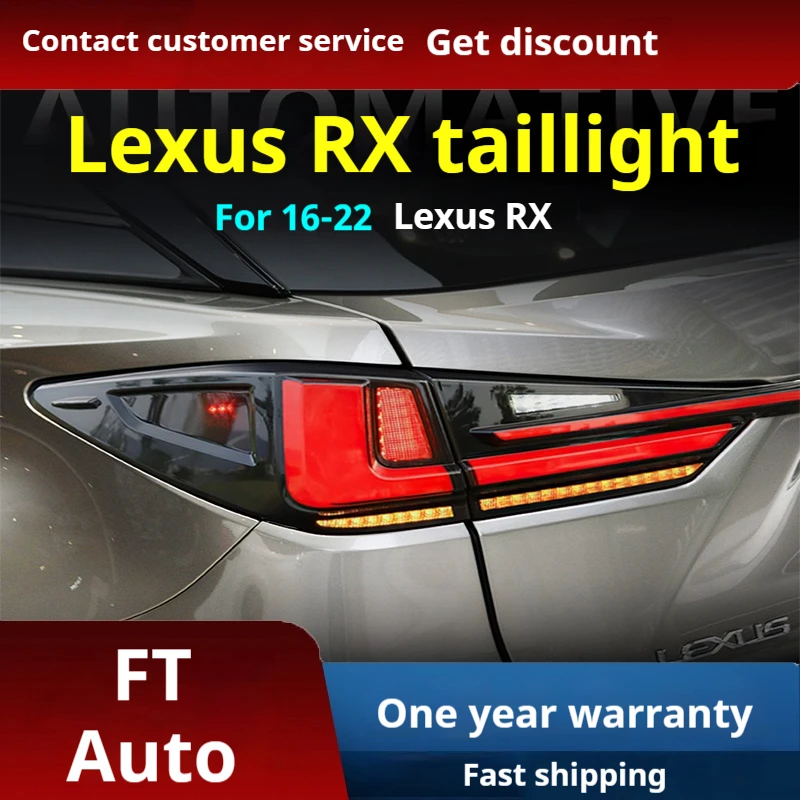 Car lights For Lexus 16-22 RX tail light assembly modified LED through-type running lights brake turn signals
Car lights For Lexus 16-22 RX tail light assembly modified LED through-type running lights brake turn signals