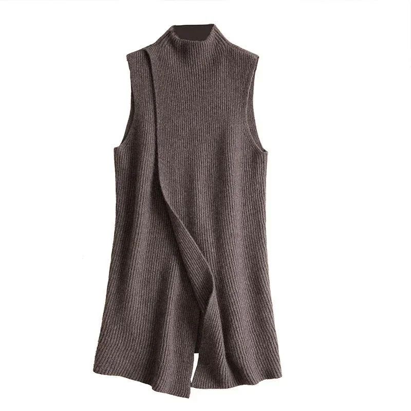 Tailor Sheep Knitted Cashmere Jacket Vest Women's Long Section Half-high Round Neck Sleeveless Wool Sweater
Tailor Sheep Knitted Cashmere Jacket Vest Women's Long Section Half-high Round Neck Sleeveless Wool Sweater