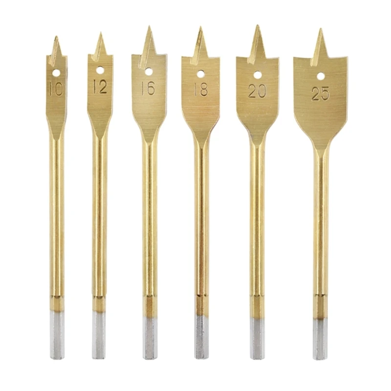 6Pcs/set 10/12/16/18/20/25MM Woodworking Flat Drill Bits Hole Opener Set Dropship
6Pcs/set 10/12/16/18/20/25MM Woodworking Flat Drill Bits Hole Opener Set Dropship