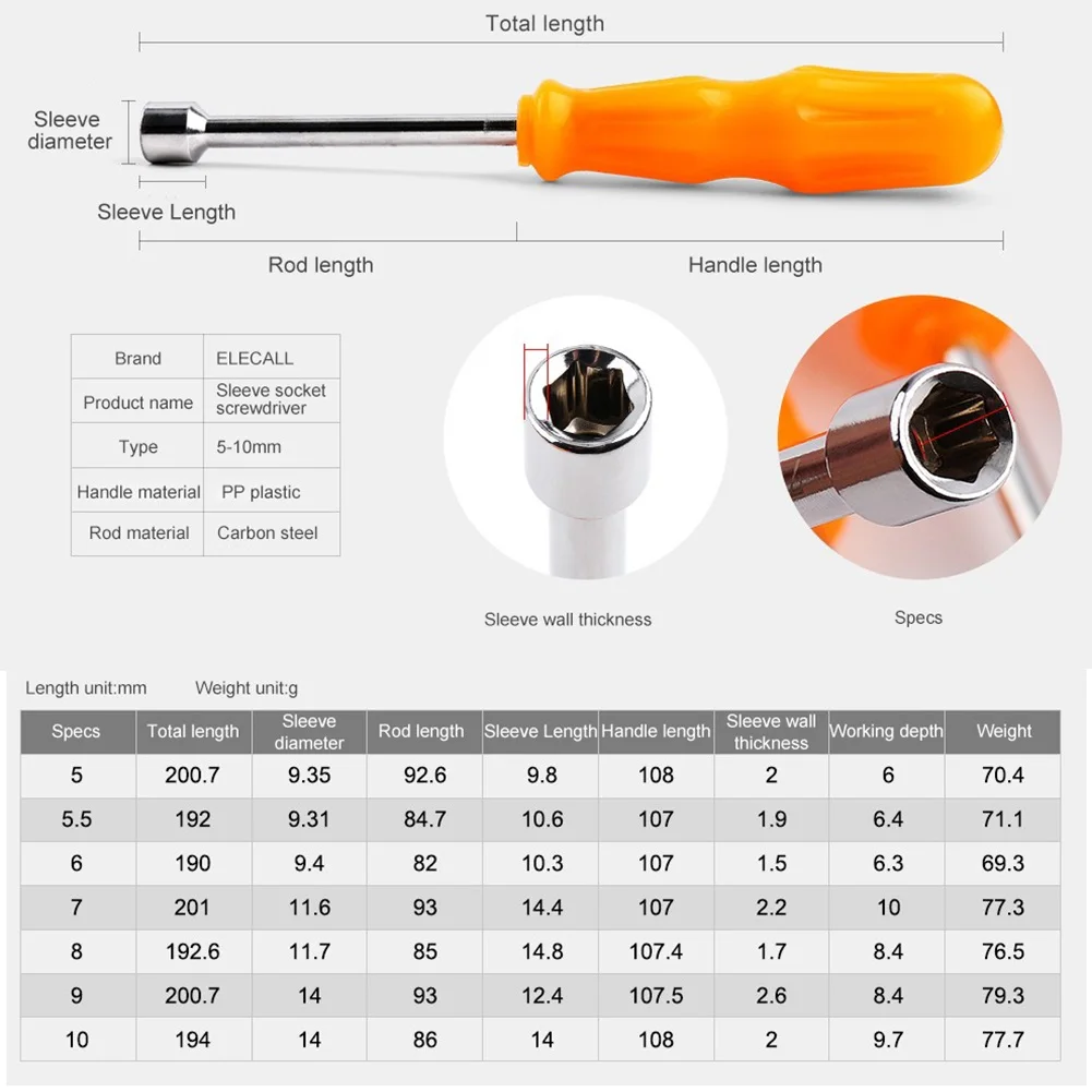Wrench Nut Shank Drill Bit Screwdriver Socket Socket Wrench 6 Angle Wrench 190-200mm 5/5.5/6/7/8/9/10mm Carbon Steel
Wrench Nut Shank Drill Bit Screwdriver Socket Socket Wrench 6 Angle Wrench 190-200mm 5/5.5/6/7/8/9/10mm Carbon Steel