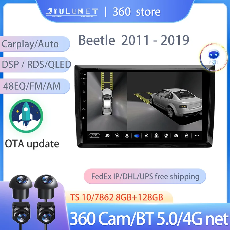 JIULUNET Smart Stereo Android Auto 360 Cam Radio For Volkswagen Beetle A5 2011 - 2019 Multimedia Video Player Navigation Carplay
JIULUNET Smart Stereo Android Auto 360 Cam Radio For Volkswagen Beetle A5 2011 - 2019 Multimedia Video Player Navigation Carplay