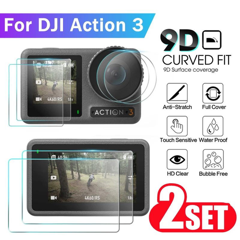 Front Back Tempered Glass Screen Protective film Anti-Scratch Lens Protector For DJI Action 3 Osmo Sport Camera Accessories 2022
Front Back Tempered Glass Screen Protective film Anti-Scratch Lens Protector For DJI Action 3 Osmo Sport Camera Accessories 2022