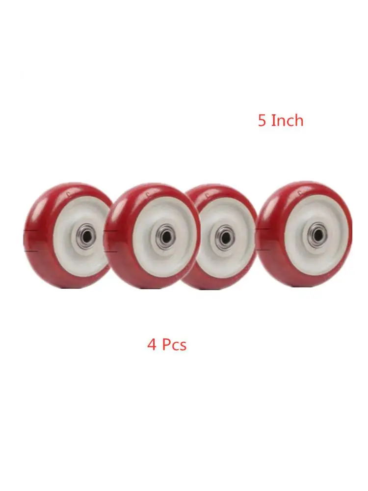 4 Pcs/Lot 5 Inch Polyurethane Universal Caster Single Silent Trolley Heavy Wheel Wear Resistant Directional
4 Pcs/Lot 5 Inch Polyurethane Universal Caster Single Silent Trolley Heavy Wheel Wear Resistant Directional