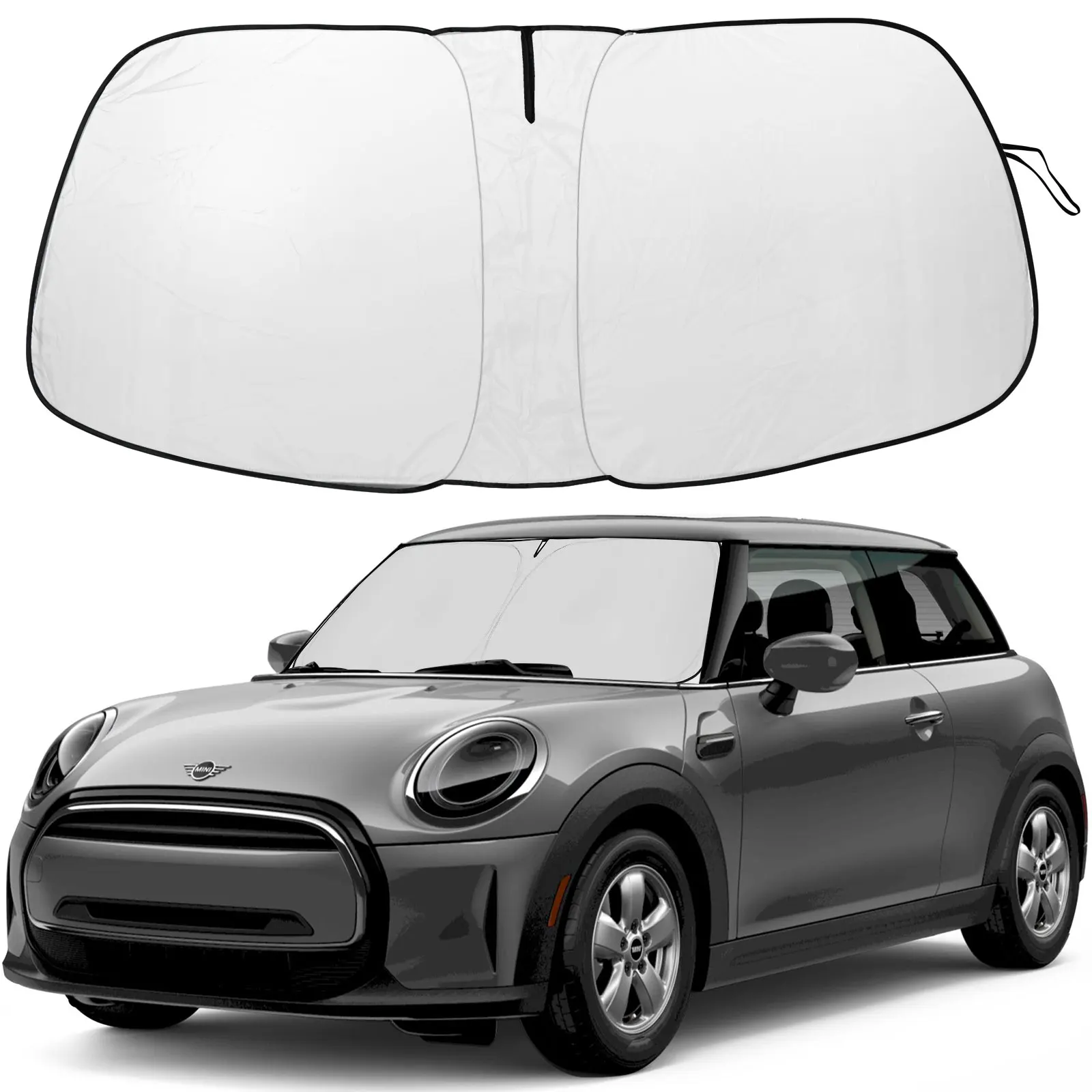 

Car Visor Sunscreen Window Sun Shade Blocks Parasol Coche UV Rays Driver Protection For Mini Cooper S Hardtop 4 Door 2015-2024