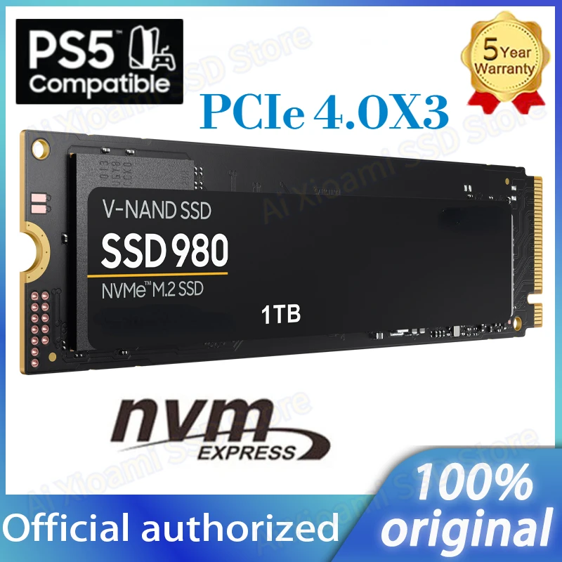 Original SSD 980 500GB PCIe 4.0 2TB 4TB NVMe M.2 Solid State Drive 1TB V- NVME SSD for Laptop Computer 980nvme SSD for PS5
Original SSD 980 500GB PCIe 4.0 2TB 4TB NVMe M.2 Solid State Drive 1TB V- NVME SSD for Laptop Computer 980nvme SSD for PS5