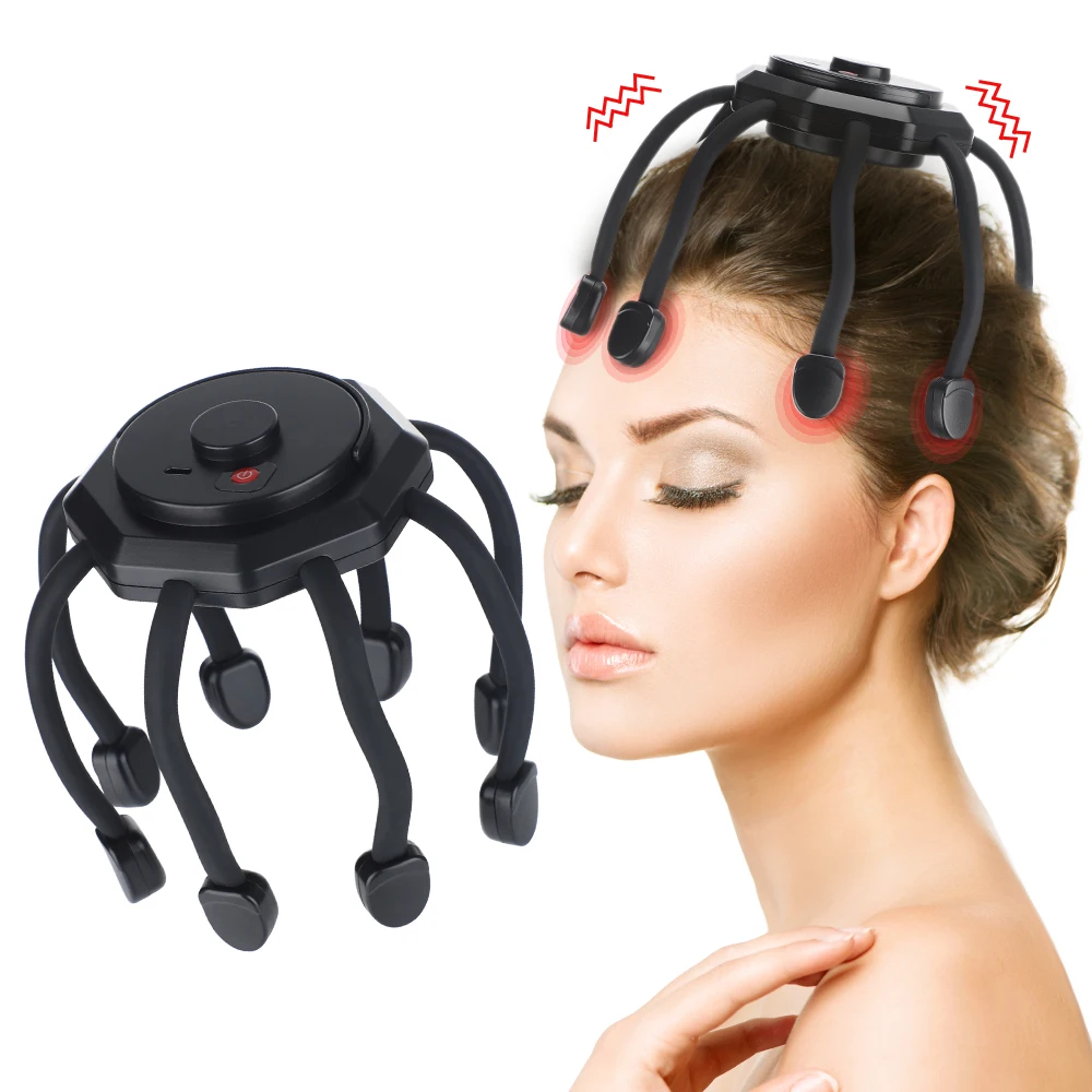 12/8 Claw Vibration Head Massager Octopus Stress Relief Deep Tissue Scalp Massage Wireless Health Care Point Kneading masajeador
12/8 Claw Vibration Head Massager Octopus Stress Relief Deep Tissue Scalp Massage Wireless Health Care Point Kneading masajeador