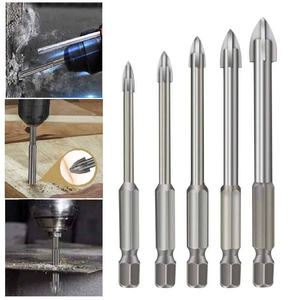 5Pc 3/4/5/6/8mm Ceramic Tile Drill Bit Wall Tool Parts Plastic Glass Concrete Hole Opener DIY Workshop Triangle Drill
5Pc 3/4/5/6/8mm Ceramic Tile Drill Bit Wall Tool Parts Plastic Glass Concrete Hole Opener DIY Workshop Triangle Drill