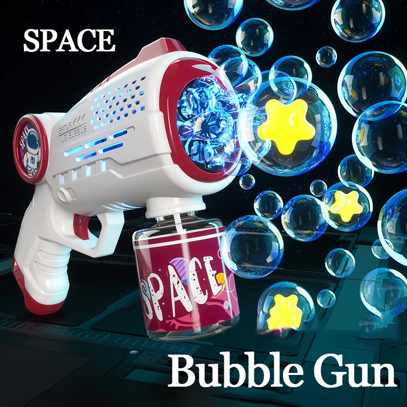 Space Astronaut Bubble Gun With Lights Automatic Soap Water Bubble Machine Bubbles Maker Blower Outdoor Bubbles Toys for Kids
Space Astronaut Bubble Gun With Lights Automatic Soap Water Bubble Machine Bubbles Maker Blower Outdoor Bubbles Toys for Kids