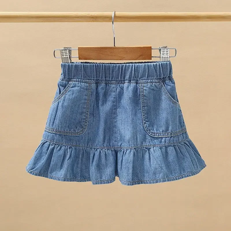 2024 Teens Baby Girls Casual Jean Pleated Short Skirt Toddler Child Denim Fashion Skirt Summer Spring Baby Clothes 4-12Years
2024 Teens Baby Girls Casual Jean Pleated Short Skirt Toddler Child Denim Fashion Skirt Summer Spring Baby Clothes 4-12Years