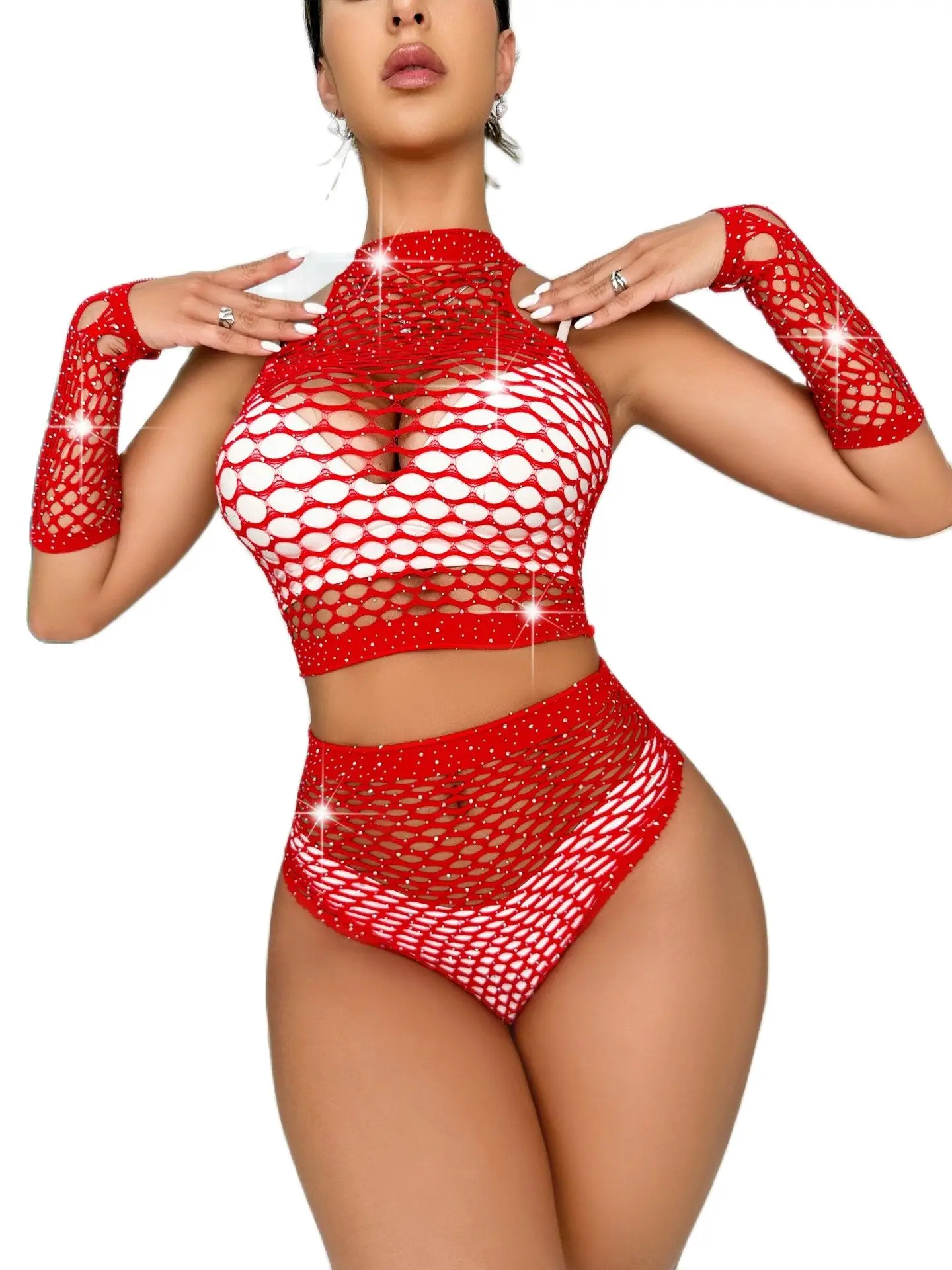 Rave Rhinestone Exotic Pole Dance Wear Sexy Bodysuit Bodystocking Erotic Lingerie Underwear Porno Nightbar Clothing Gloves Woman
Rave Rhinestone Exotic Pole Dance Wear Sexy Bodysuit Bodystocking Erotic Lingerie Underwear Porno Nightbar Clothing Gloves Woman
