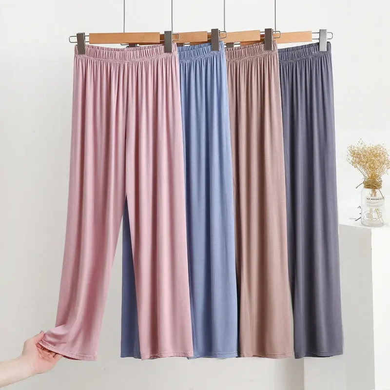 Modal Pajama Long Pants Women's Wide Leg Pants Loose and Lazy Thin and Wearable Air-conditioned Summer Home Casual Pants
Modal Pajama Long Pants Women's Wide Leg Pants Loose and Lazy Thin and Wearable Air-conditioned Summer Home Casual Pants