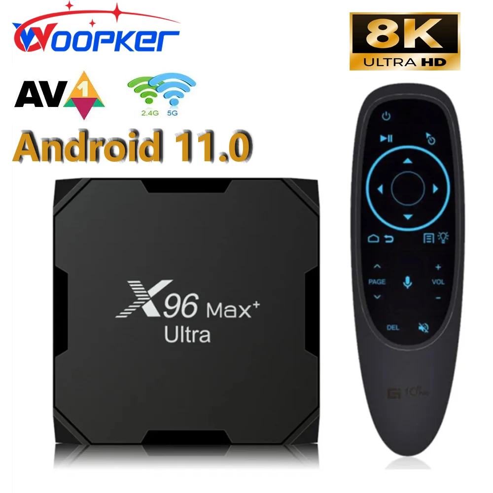 Woopker Android Tv Box X96 Max Plus Ultra 4Gb Ram, 64Gb Storage, Av1 8K Media Player, Dual Wifi, Bt, Hdr - Set Top Box
Woopker Android Tv Box X96 Max Plus Ultra 4Gb Ram, 64Gb Storage, Av1 8K Media Player, Dual Wifi, Bt, Hdr - Set Top Box