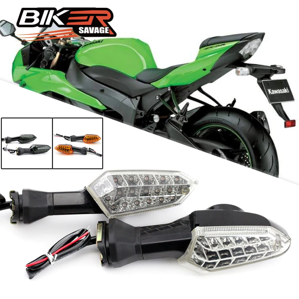 Motorcycle Rear LED Turn Signal Light For KAWASAKI NINJA ZX6R 1000 650 400 300 250 ER-6N ER-6F Indicator Lamps Blinker Parts 
Motorcycle Rear LED Turn Signal Light For KAWASAKI NINJA ZX6R 1000 650 400 300 250 ER-6N ER-6F Indicator Lamps Blinker Parts