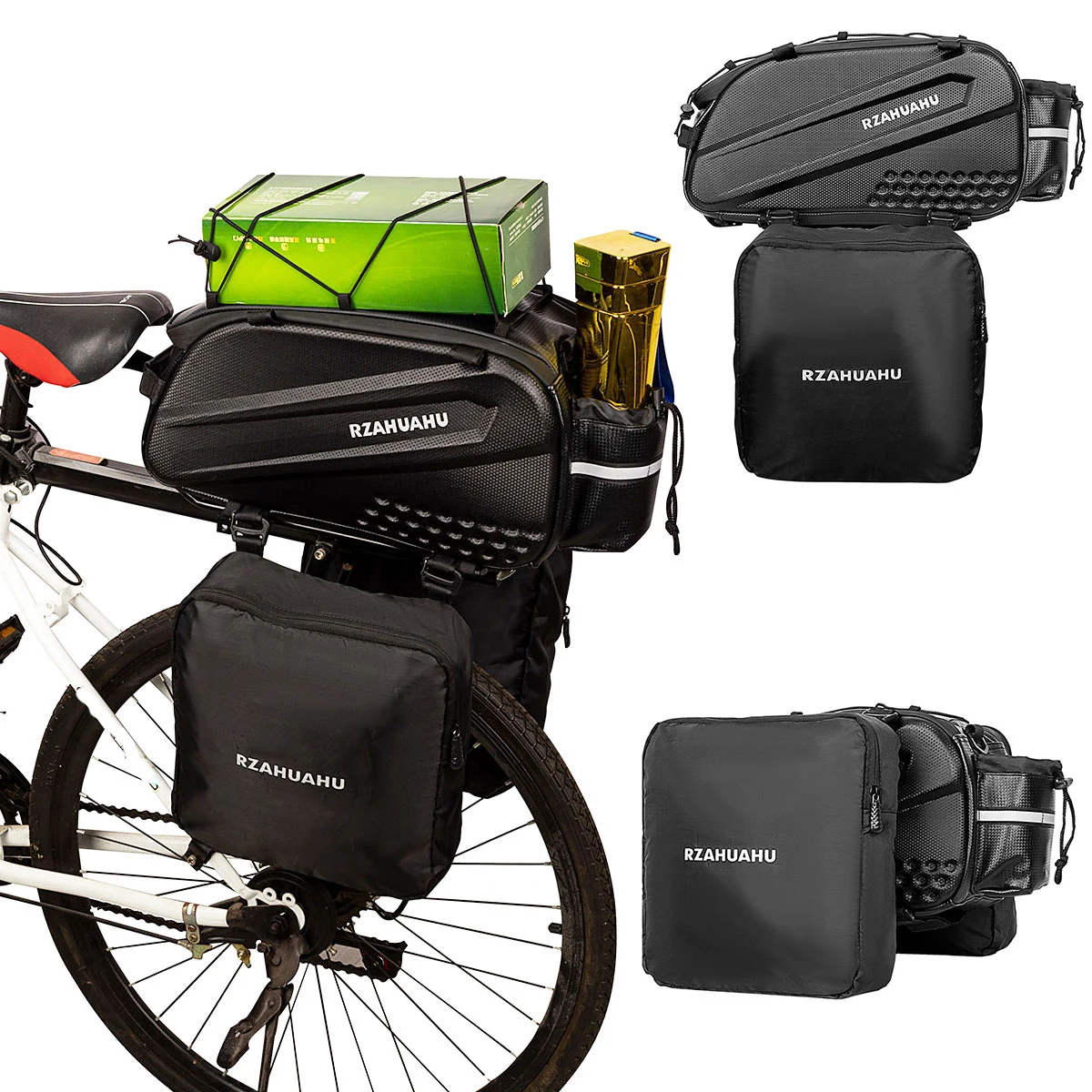 Lixada 3-in-1 Bike Rack Bag Waterproof Bicycle Rear Seat Bag with 2 Side Hanging Bags Cycling Cargo Luggage Bag Pannier
Lixada 3-in-1 Bike Rack Bag Waterproof Bicycle Rear Seat Bag with 2 Side Hanging Bags Cycling Cargo Luggage Bag Pannier