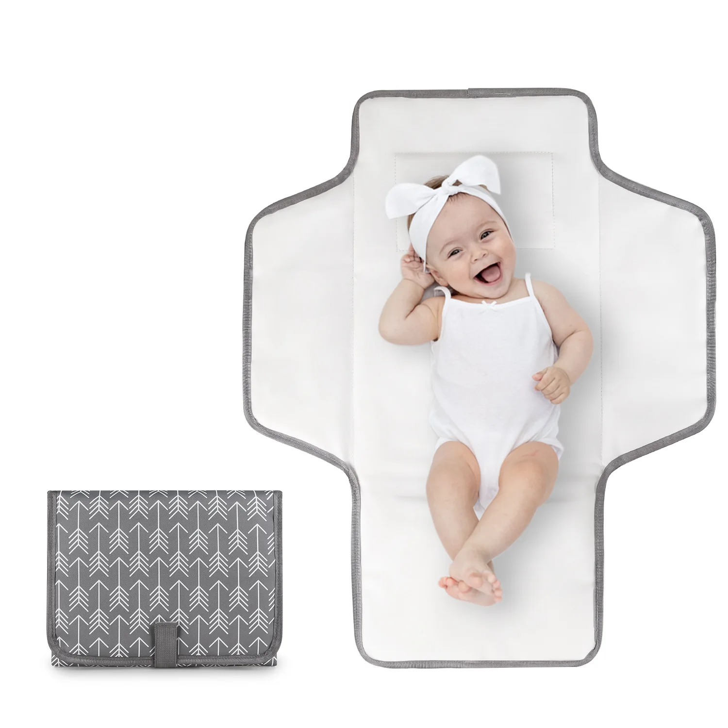 

Simple urinary pad, portable for mother and baby travel, changing diaper pads, foldable, easy to wipe, waterproof fabric