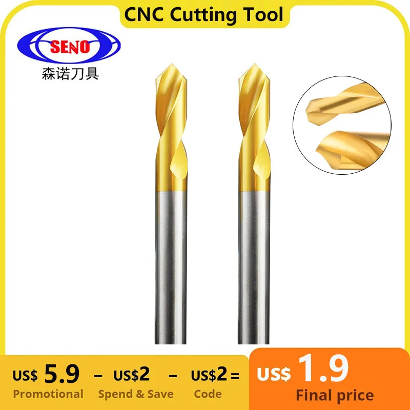 SENO HSS 60 90 120 Degree NC Spot Drill Stub Spotting Location Center Drill Bit Prepare Guide Pilot Hole Chamfer Machine Tool
SENO HSS 60 90 120 Degree NC Spot Drill Stub Spotting Location Center Drill Bit Prepare Guide Pilot Hole Chamfer Machine Tool