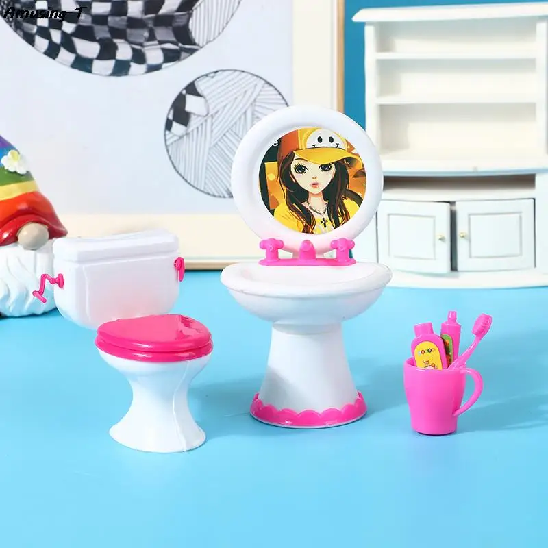 6Pcs Dollhouse Furniture Vintage Bathroom Modeling Toilet Sink Toothbrush Toothpaste Cup Doll House Miniature Baby Pretend Toy
6Pcs Dollhouse Furniture Vintage Bathroom Modeling Toilet Sink Toothbrush Toothpaste Cup Doll House Miniature Baby Pretend Toy