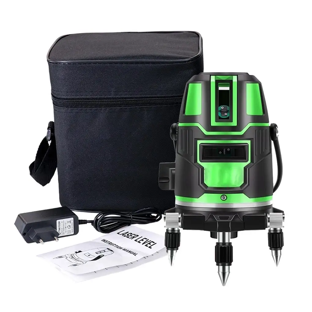 5 Lines Laser Level Self-Leveling 360 Rotatable Horizontal Vertical Cross Green Laser Beam Line
5 Lines Laser Level Self-Leveling 360 Rotatable Horizontal Vertical Cross Green Laser Beam Line